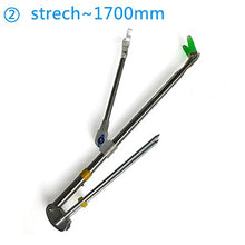 Load image into Gallery viewer, Fishing Rod Bracket Metal Stretch Pole Bracket Holder 1.5M 1.7M 2.1M 2.4M Fishing Tackle Accessory Tool
