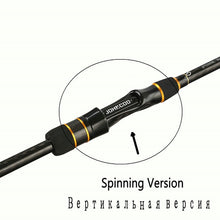 Load image into Gallery viewer, Ex-Fast Fishing Rod 2.1m 2.4m Carbon Rod ML/M 2 Tips 5-28g Spinning Rod Casting Light Jigging Rod 2 Sections Johncoo booster