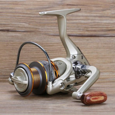 2019 New  Fishing coil Wooden handshake 12+ 1BB Spinning Fishing Reel Professional Metal Left/Right Hand  Fishing Reel Wheels