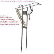 Load image into Gallery viewer, Automatic Double Spring Angle Fishing Pole Tackle Bracket Anti-Rust Steel Fishing Bracket Rod Holder Fish Tackle Pesca Accessory
