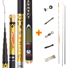 Load image into Gallery viewer, 2019 NEW High Quality Super Light Hard 3.6m/4.5m/5.4m/6.3m/7.2m Telescopic Fishing Rod Carbon Fiber  Hand Pole for Carp Fishing