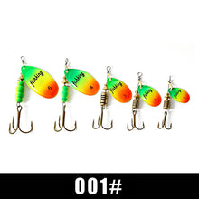 Load image into Gallery viewer, FISH KING Spinner Bait 1pc 3.2g 4.3g 6.1g 9.6g 13.6g Fishing Lure Bass Hard Baits Spoon With Treble Hook Tackle High Quality
