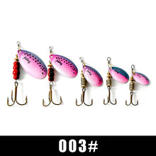 Load image into Gallery viewer, FISH KING Spinner Bait 1pc 3.2g 4.3g 6.1g 9.6g 13.6g Fishing Lure Bass Hard Baits Spoon With Treble Hook Tackle High Quality