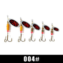 Load image into Gallery viewer, FISH KING Spinner Bait 1pc 3.2g 4.3g 6.1g 9.6g 13.6g Fishing Lure Bass Hard Baits Spoon With Treble Hook Tackle High Quality
