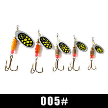 Load image into Gallery viewer, FISH KING Spinner Bait 1pc 3.2g 4.3g 6.1g 9.6g 13.6g Fishing Lure Bass Hard Baits Spoon With Treble Hook Tackle High Quality