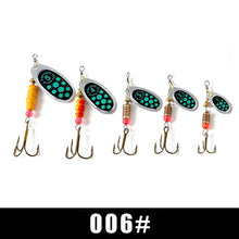 Load image into Gallery viewer, FISH KING Spinner Bait 1pc 3.2g 4.3g 6.1g 9.6g 13.6g Fishing Lure Bass Hard Baits Spoon With Treble Hook Tackle High Quality