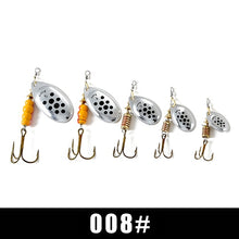 Load image into Gallery viewer, FISH KING Spinner Bait 1pc 3.2g 4.3g 6.1g 9.6g 13.6g Fishing Lure Bass Hard Baits Spoon With Treble Hook Tackle High Quality