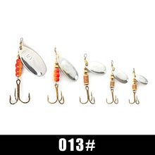 Load image into Gallery viewer, FISH KING Spinner Bait 1pc 3.2g 4.3g 6.1g 9.6g 13.6g Fishing Lure Bass Hard Baits Spoon With Treble Hook Tackle High Quality