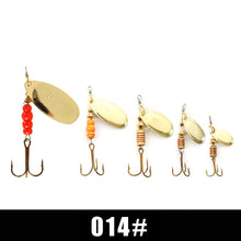 Load image into Gallery viewer, FISH KING Spinner Bait 1pc 3.2g 4.3g 6.1g 9.6g 13.6g Fishing Lure Bass Hard Baits Spoon With Treble Hook Tackle High Quality