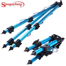 Load image into Gallery viewer, Sougayilang Tripod Bracket Aluminum Alloy Telescopic Fishing Tripod Holder Night Fishing Light Bracket Fishing Rod Bracket