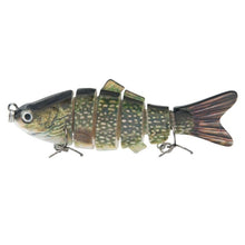 Load image into Gallery viewer, Piscifun Fishing Lure 10cm 20g 3D Eyes 6 Segment Lifelike Hard Lure Crankbait Sinking Wobblers 2 Hook Fishing Baits Pesca Cebo