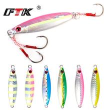 Load image into Gallery viewer, FTK Metal Jig Fishing Spoon 20g-50g Fresh Water Fishing Hard Lead Fish Lure Slice Jig Bait Spoon Fishing Tackle Metal Jigging
