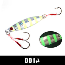 Load image into Gallery viewer, FTK Metal Jig Fishing Spoon 20g-50g Fresh Water Fishing Hard Lead Fish Lure Slice Jig Bait Spoon Fishing Tackle Metal Jigging